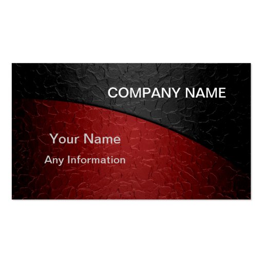Red and Black Luxury Metallic Business Card Templates (front side)