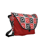 Red and Black Messenger Bag