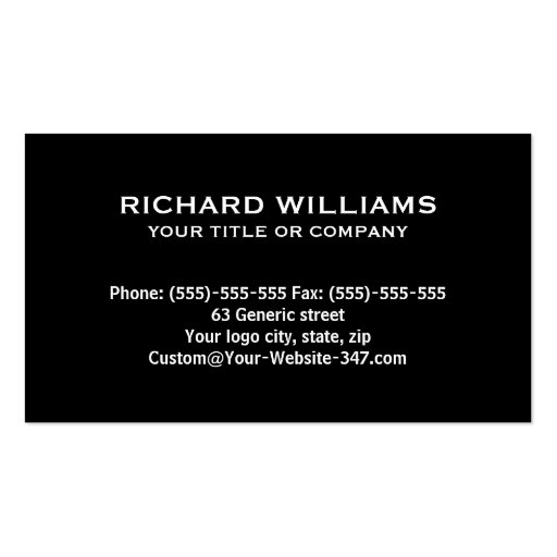Red and black modern generic personal profile or business card templates (back side)