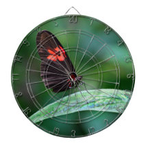 Red And Black On Leaf Dart Boards