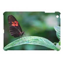Red And Black On Leaf iPad Mini Covers
