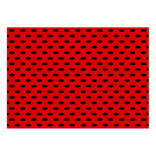 Red and Black Polka Dot Pattern. Spotty. Business Card Templates