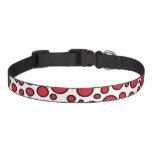 Red and Black Polka Dots Dog Collar