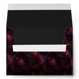 Red and Black Swirl Envelope envelope