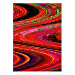 Red and Black Swirls Business Card