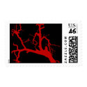 RED AND BLACK TREE STAMP by BLACK_SUN RED AND BLACK TREE STAMP