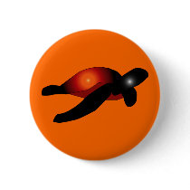 Red and Black Turtle Button