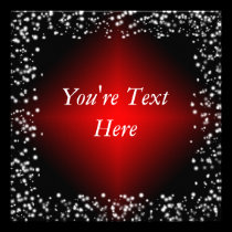 Red and Black with Snow invitations
