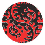 Red and Black Yin Yang Dragon stickers