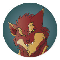 Red and blond Werewolf stickers