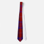 Red And Blue Bold Plaid Design Neck Tie