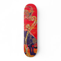 Red and Blue Camels Skateboard