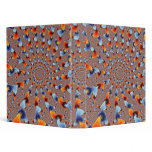 Red and Blue Flames Binder