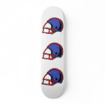 red and blue football helmet graphic skate decks