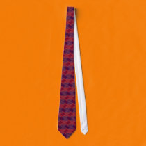 Red and Blue Fractal ties