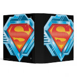 Red and Blue Metal Logo 3 Ring Binder