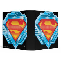 Red and Blue Metal Logo 3 Ring Binder