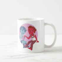 Red and Blue Mug mugs