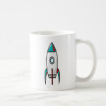 Red and Blue Rockets Coffee Mug