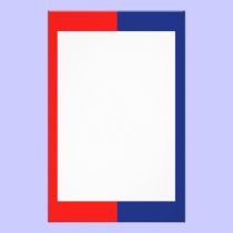 Red and Blue Stationery stationery