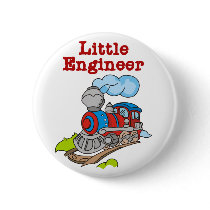 Red and Blue Train Little Engineer Pins