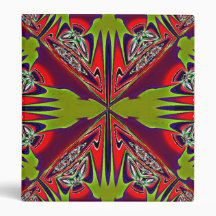 Red and Brass Binder