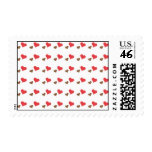 Red and Brown Heart Stamps