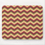 Red and Brown Zig Zag Design Mouse Pads