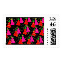 Red and Fuschia Bells stamps stamps