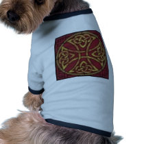 Red and Gold Celtic Knot pet clothing