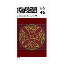 Red and Gold Celtic Knot Stamp