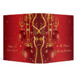 Red and Gold Christmas Album binders