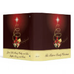 Red and Gold Christmas Album binders
