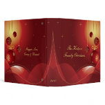 Red and Gold Christmas Album 3 Ring Binder