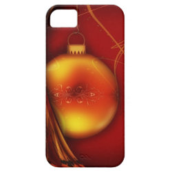 Red and Gold Christmas Ornament Holiday Gifts iPhone 5 Cover