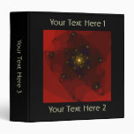 Red and Gold Color. Fractal Art. Binder
