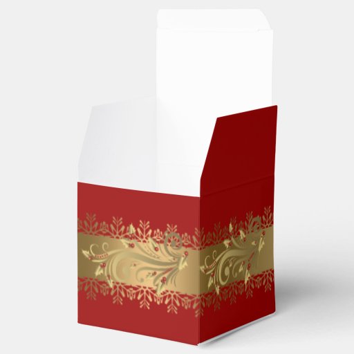 red and gold corporate holiday gift favor box zazzle red and gold corporate holiday gift favor box zazzle