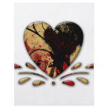 red and gold heart flyer design