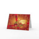 Red and Gold Holiday Candle cards