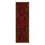 Red and gold ornament bookmark or tag Red and gold ornament bookmark or tag