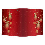 red and gold ornaments notebook binders