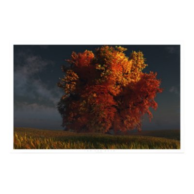 Red and Gold Poster by digitalblasphemy