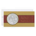 Red and Gold Sophisticated Holiday Photo Cards