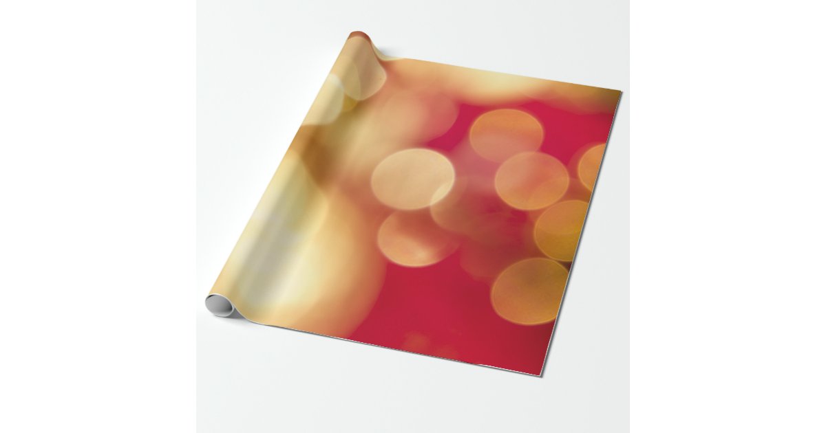 Red and Gold Sparkles Wrapping Paper