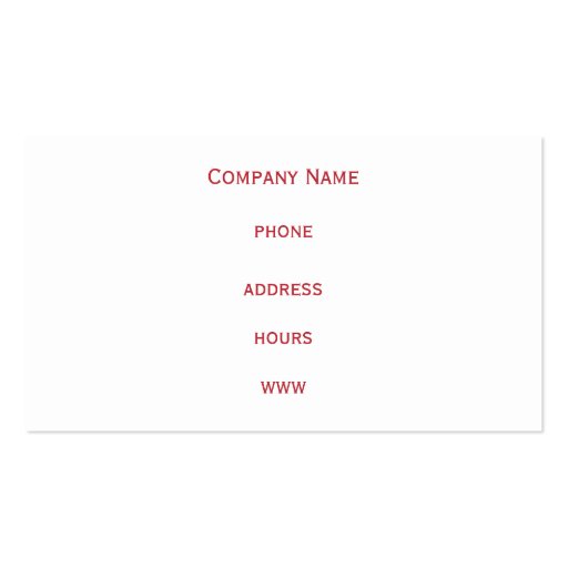 Red and Gray Business Card (back side)