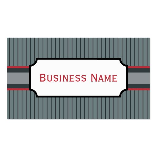 Red and Gray Business Card (front side)