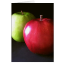 Red and Green Apples 3 - Fruit Art Card