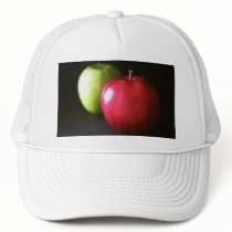 Red and Green Apples 3 - Fruit Art Mesh Hats