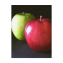 Red and Green Apples 3 - Fruit Art Post Cards