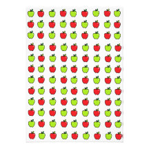 Red and Green Apples Announcement